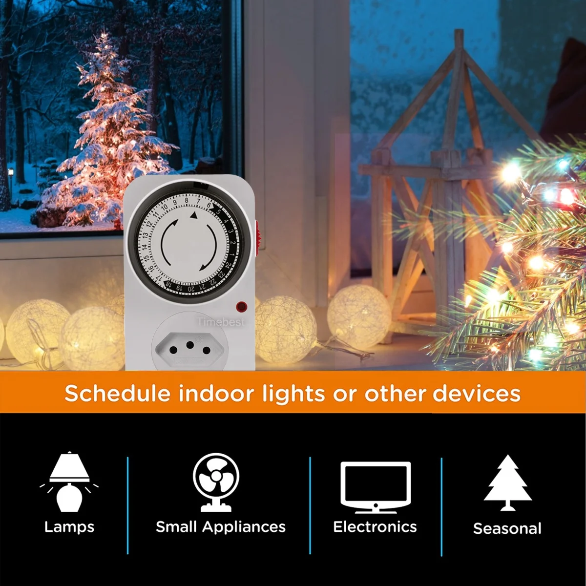 Daily RoHS 220V Programmable Manual 24 Hour Mechanical Timer