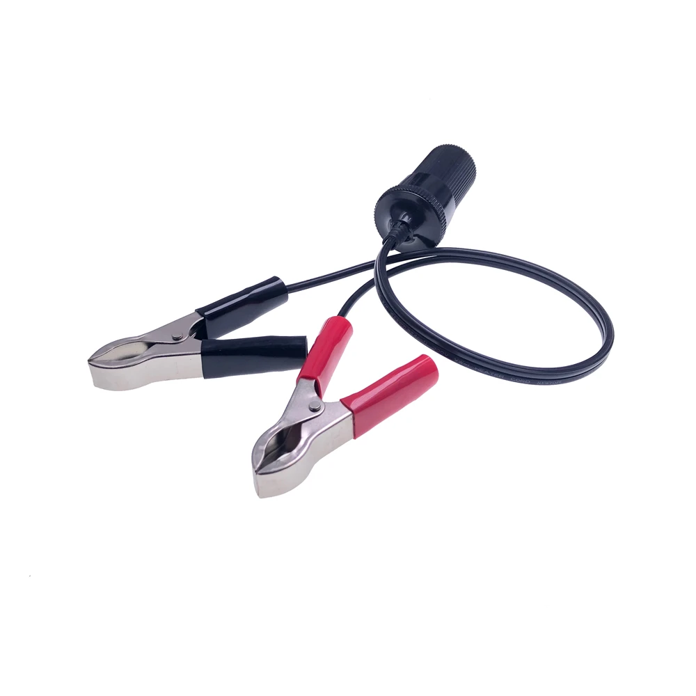 كابل تمديد لمقبس ولاعة الملحقات AOTAI 12 فولت، مشبك توصيل بمقبس ولاعة السيارة للتيار 12-24 فولت