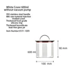 600ml (no pump) White