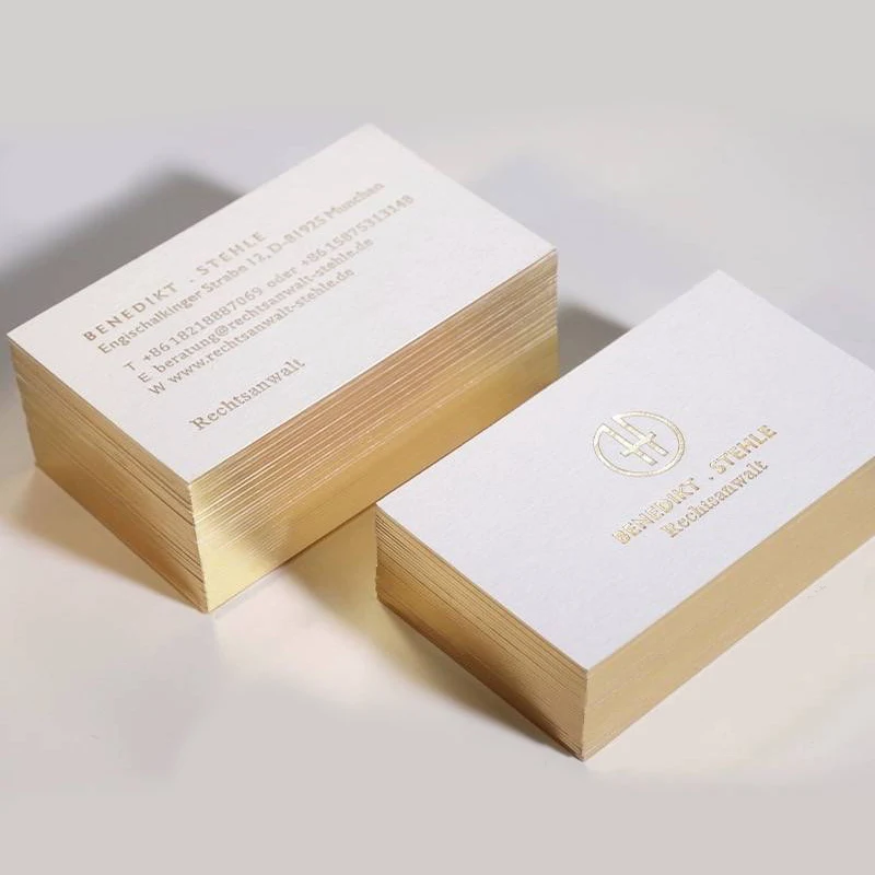 Personalized Name Cards Printing with Your Design Painted Edge Business Card Printing