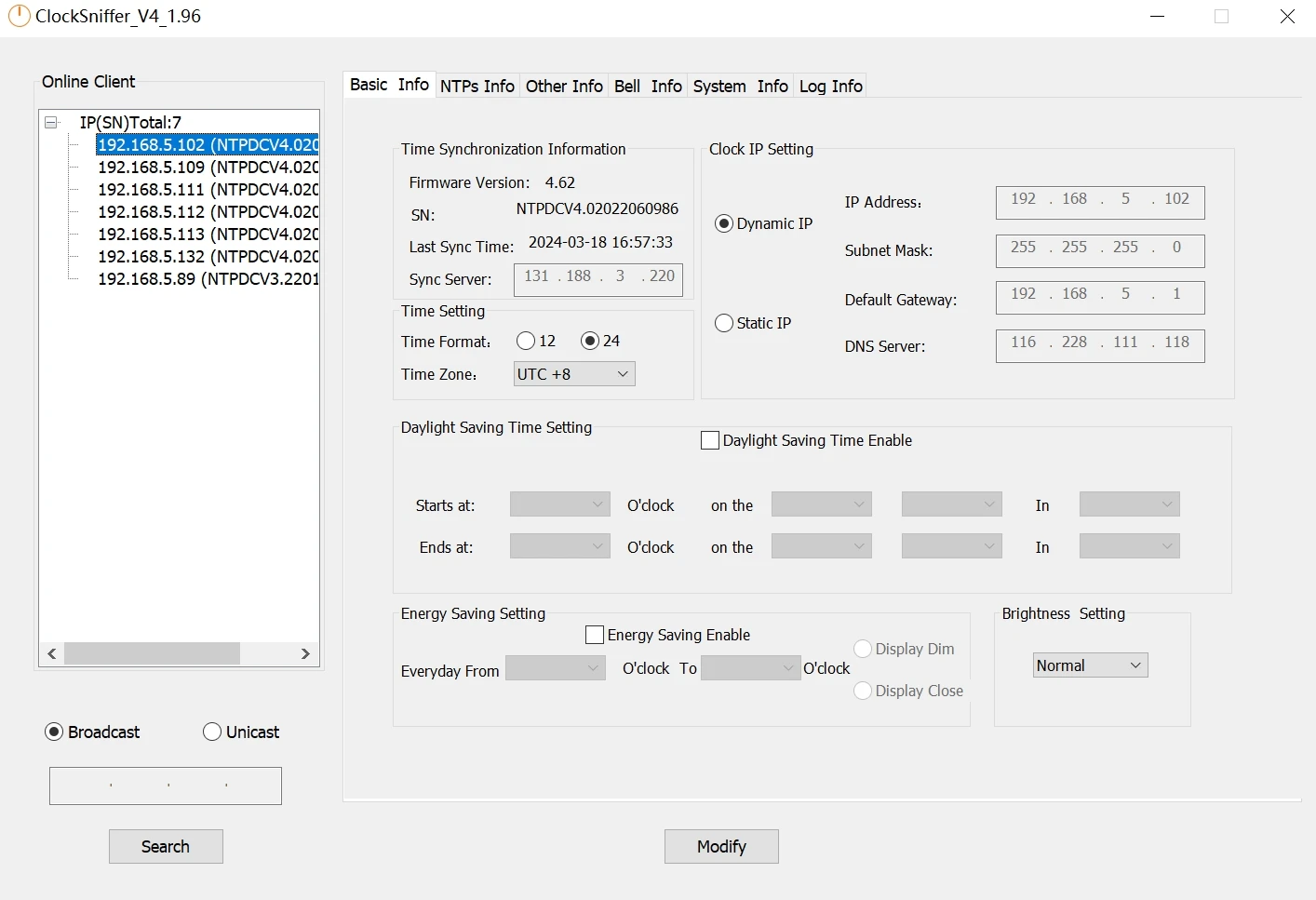 Red LED GPS Rack-Mounted Digital Clock - Precision & Style