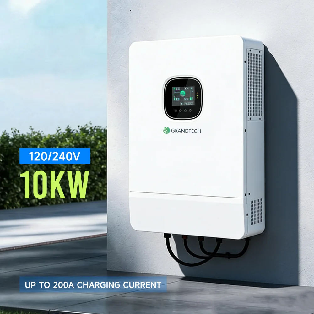 Inversor solar hibrid Srne de 3 kW, 4 kW, 5 kW, 6 kW, 8 kW, 10 kW, 12 kW, 5 kVA, inversor de putere cu undă sinusoidală pură, inversor solar de 48 V, 120 V, 240 V