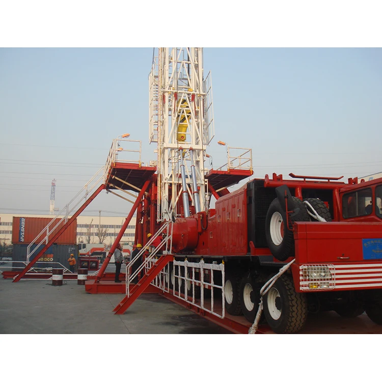 Drilling 1000HP ZJ40 Mechanical Truck-Mounted Oil Water Well  Drilling Rig ZJ-40