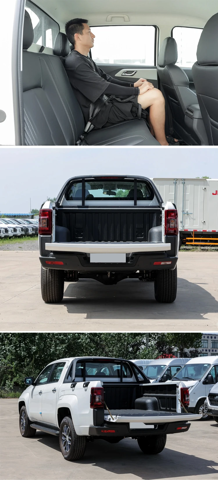 2023 Brand New JMC YUHU7 T2.0 4W 5 seats Diesel Double Cabin Used Pickup Truck For Sale manufacture