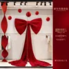 Gran lazo de terciopelo - Decoración de la sala de bodas