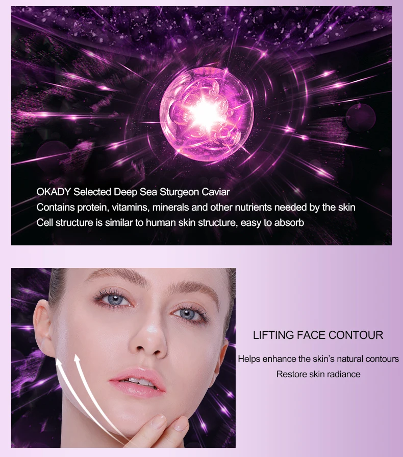 Skin Care Product Kit Whitening Anti Ageing Eye Cream Face Cleanser Serum Caviar Hyaluronic Acid