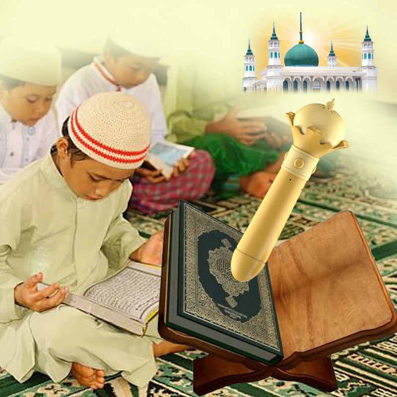 Digital Multi-Language Quran Pen Reader Educational Toy with MP3 Musical Functions Battery Operated Made Plastic for Quran Study