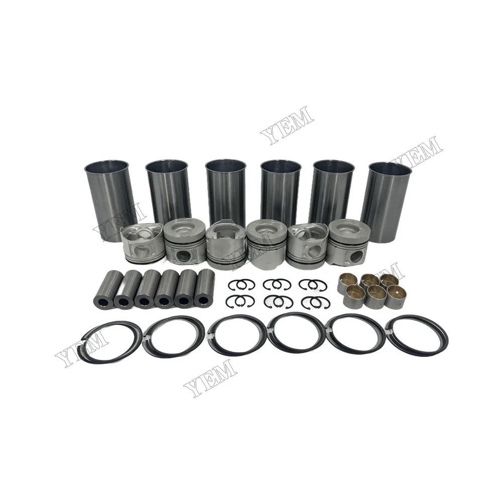Cylinder Liner Kit Compatible for Isuzu 6BG1 Engine Parts High Quality 5