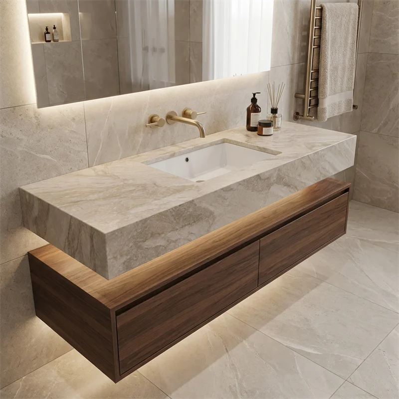 TajMahal Modern Countertops, Vanity Tops & Table Tops with 1 Year Warranty Eco-Friendly Polished Marble for Home Use