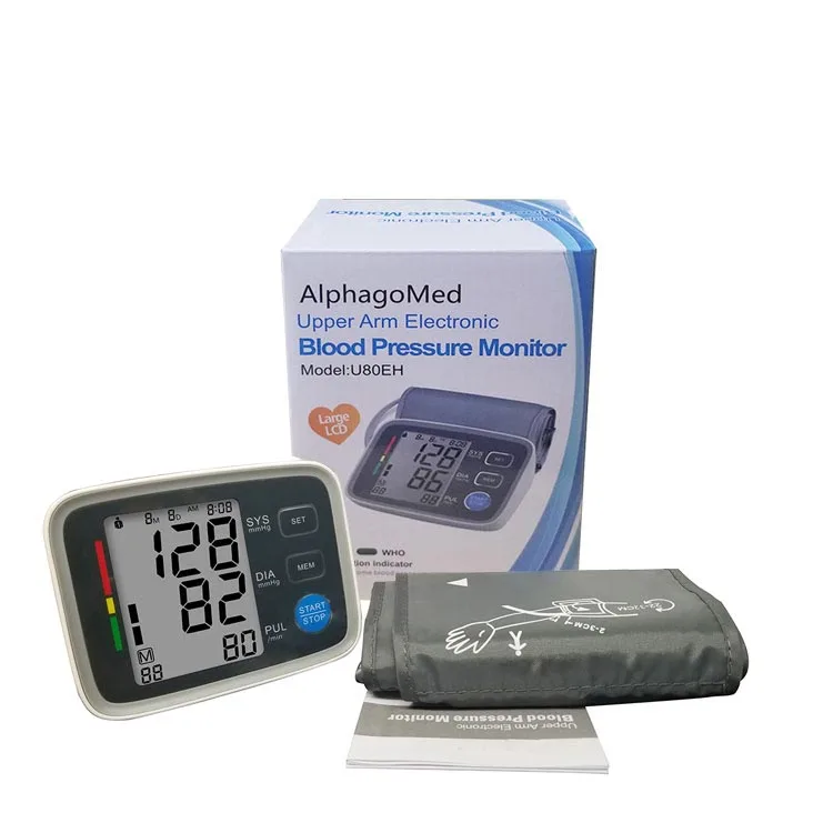 ALPHAGOMED Upper Arm Electronic Blood Pressure Monitor Model U80EH ~ Tested