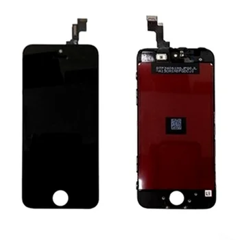 Touch screen lcd with small parts assembly for apple iphone 5S white black color front panel screen