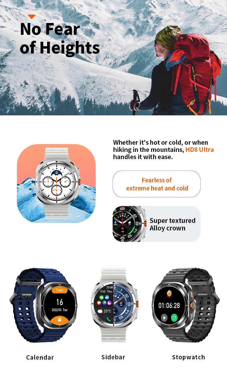 Welcome OEM Order, Factory Whole Selling 2025 Hd8 Watch Ultra Ai Smartwatch 400mah 1.46inch Health Detection Relojes Sleep Monitoring Sports Compass Smart Watch - Buy Hd8 Ultra Smart Watch classic Watch 8 relojes Sports Smartwatch watch 8 Ultra smart Watch For Android Ios Smart Watch 2025