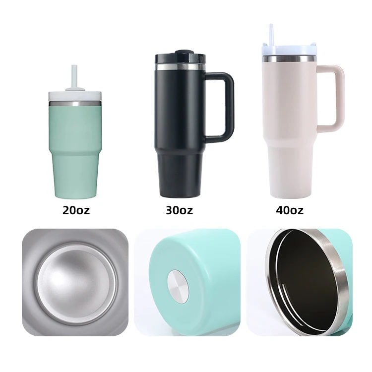 Ailingalaxy 40oz тумблер с ручкой и соломой 40oz тумблер с ручкой 2,0 крышкой из нержавеющей стали сублимация