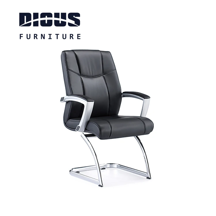 Dious comfortable high quality operator leather office chair without wheels
