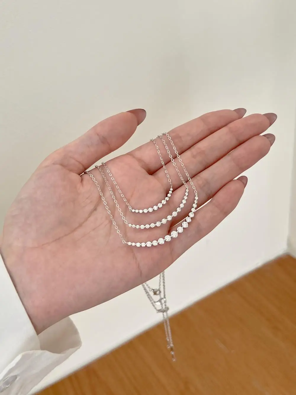 KAKODIY 5A Zirconia Chain 925 Sterling Silver Fine Jewelry Luxury 14K Gold Plated Stackable Necklace detail 10