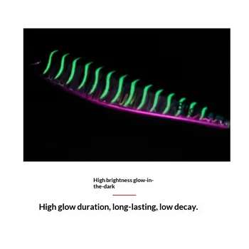 Boat Fishing Lure Iron Plate Bare Plate Noctilucent Long-Distance Sea Fishing Bait Wholesale 40g 60g 80g Sabiki Mackerel – Lure – view 5