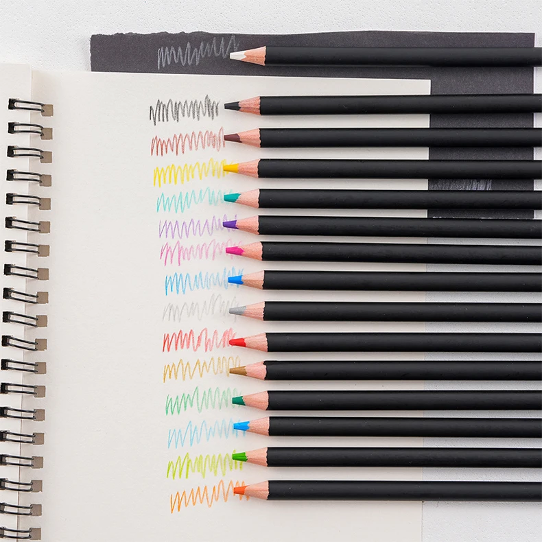 Professional Soft Drawing Pencils 15 Macaron Colours With Sharpener_voghion.com