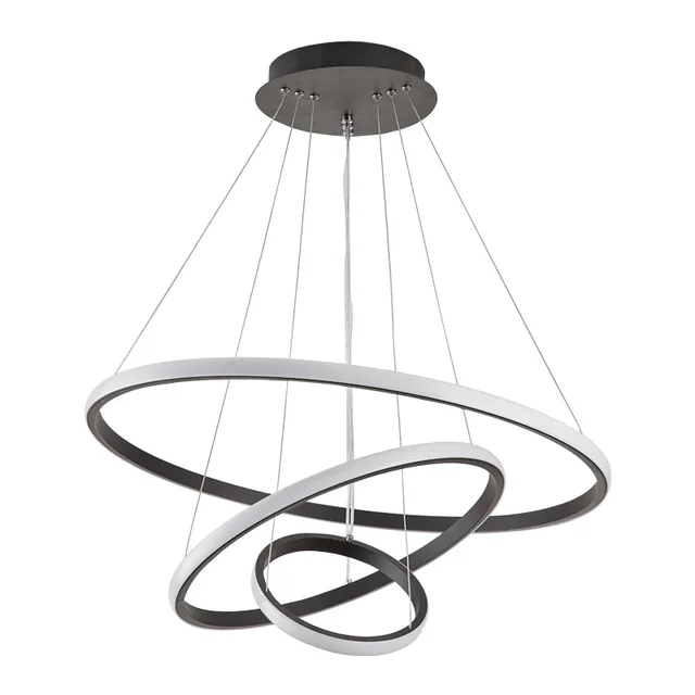 Nordic Circle Pendant Light Bedroom Living Room Master Room Hanging 3 Rings Light Simple Modern Apartment Staircase Chandelier