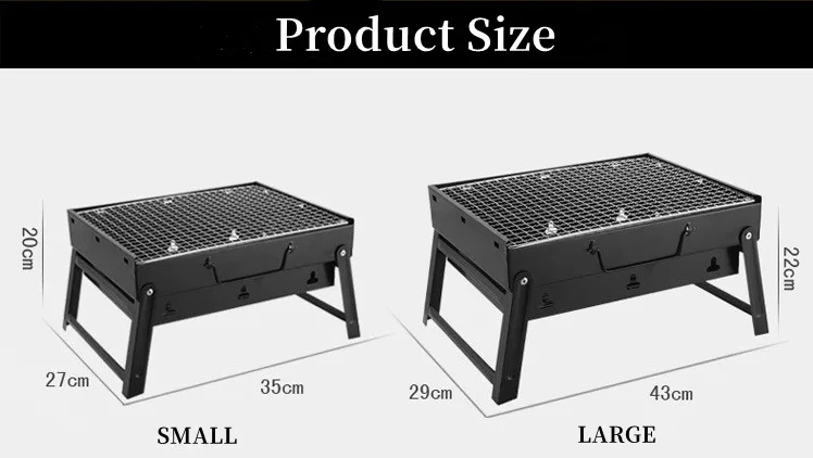 2023 Trending Folding Portable Barbecue Charcoal Grill Table Camping ...