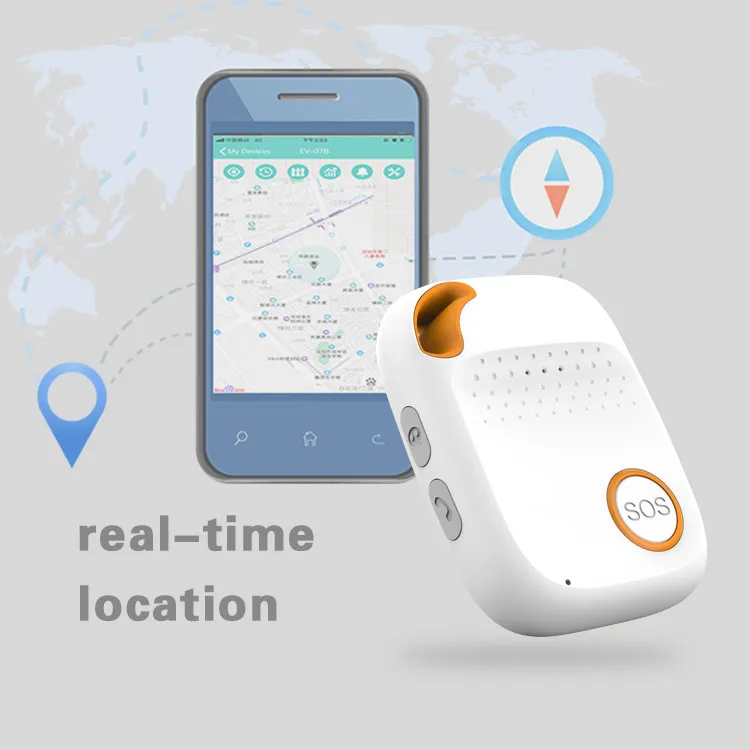 Eview EV04 Alzheimer Tracking Device SOS Button Emergency Call Fall Down Alarm 4G LTE GPS Tracker for Old People