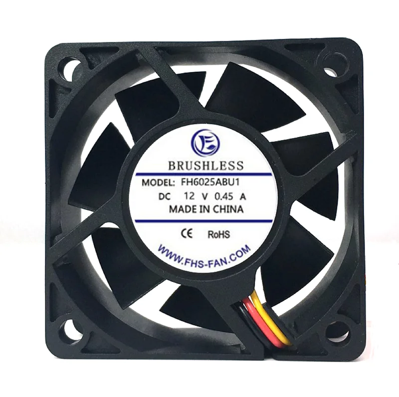 60mm 12v Brushless Axial Fan 60x60x25mm Small Appliance Exhaust Cooling ...