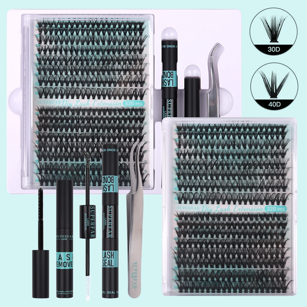 Custom Logo Korean Pbt Individual Segments Lash Glue And Tweezers Diy ...