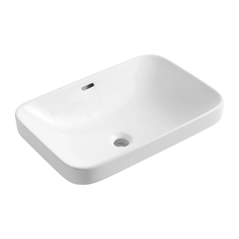 White Rectangular Lavamanos Ceramic Cabinet Basin Bathroom Vanity Unit ...