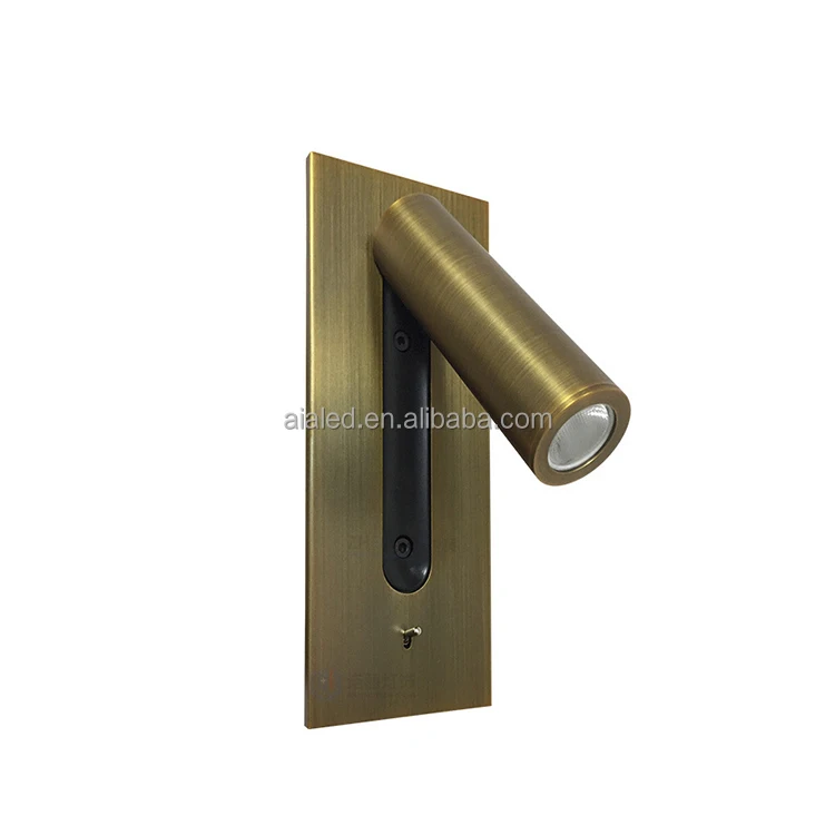 Adjustable Stainless Steel Flexible LED Headboard Reading Light Modern Aluminum Hotel Bedside Wall Light Bed Wall Lamp Villa