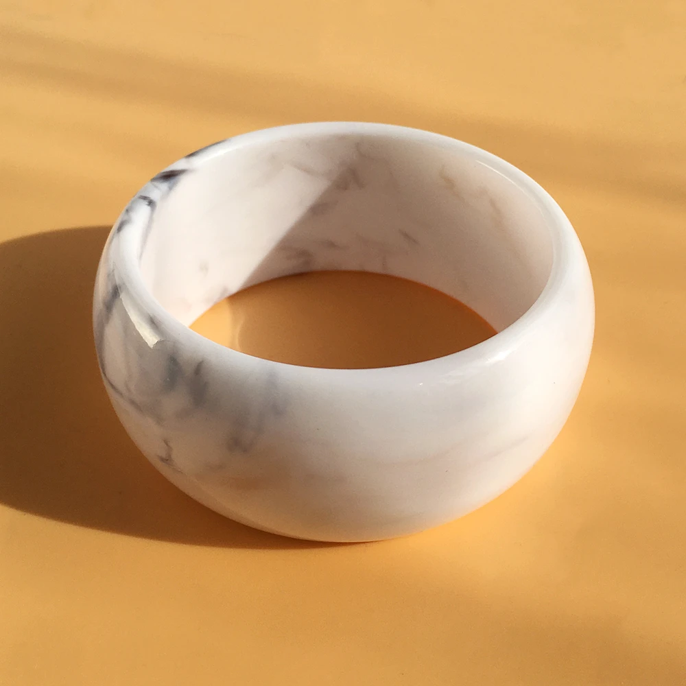 UJBOX Wide Chunky Acrylic Bracelets for Women Colorful Plastic Wrist Jewelry Accessories aperçu 19