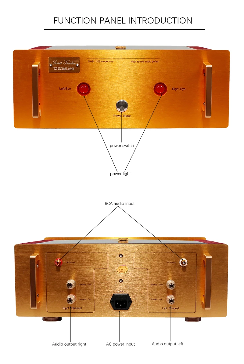 BRZHIFI NHB-108 audiophile class a amplifier Reference Switzerland  Dar Tzeel NHB108 Circuit No negative feedback amplifier manufacture