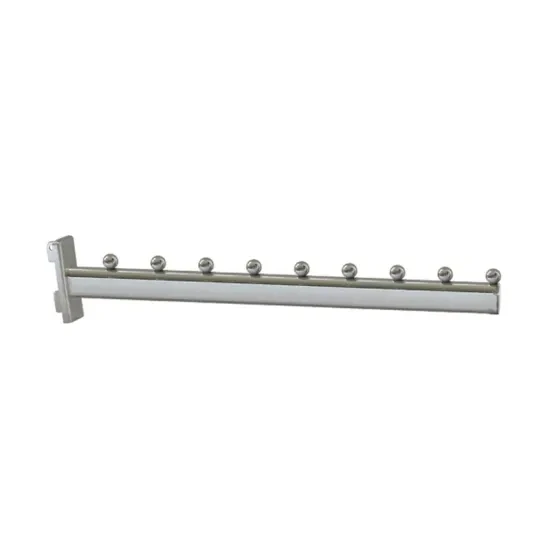 Metal Chrome Waterfall Display Hook for Slotted Channel