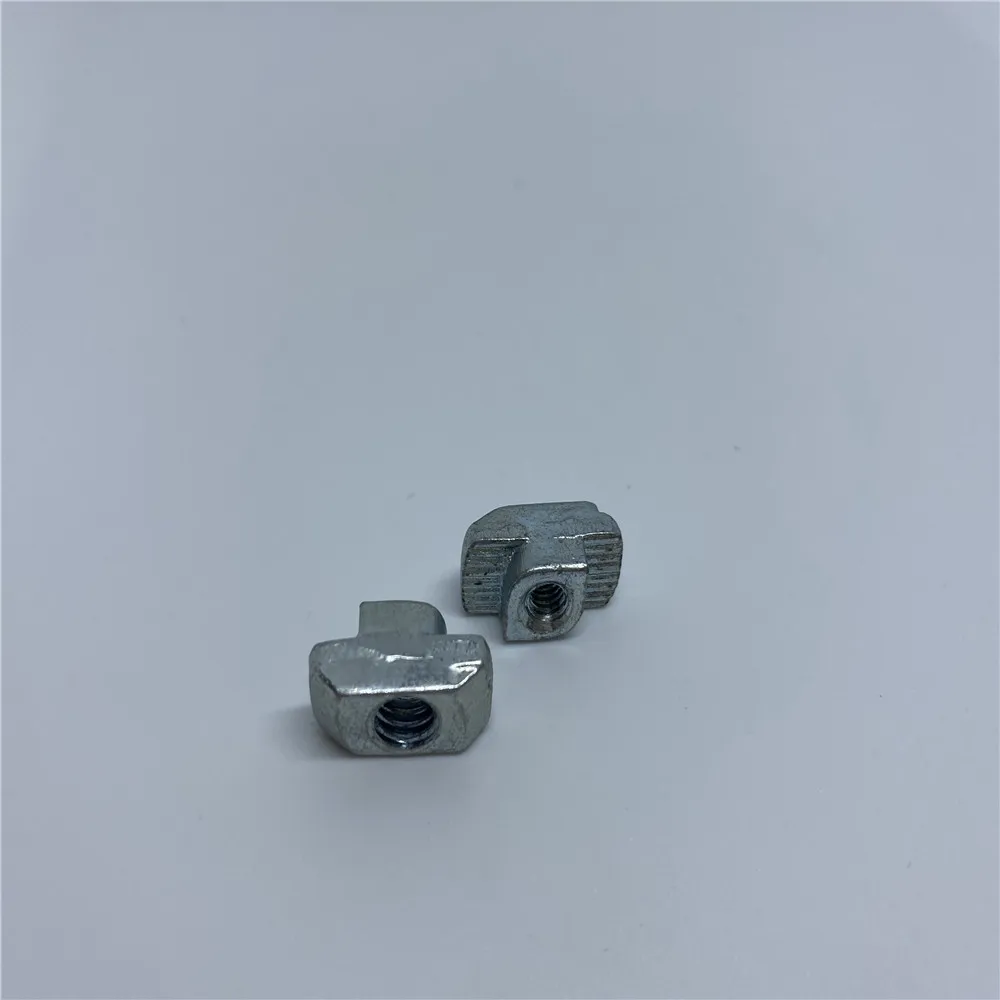 T slot nut application in aluminum profile systems