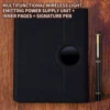 supply set - black + leather cover + 902 signature pen