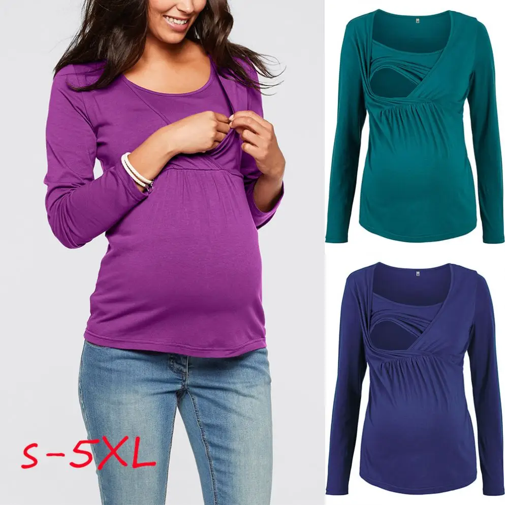 Blusa Informal De Manga Larga Para Lactancia,Prenda De Embarazo Con Diseño  De Apertura,Tops Prácticos Para Amamantar - Buy Blusa De  Maternidad,Enfermería Blusa,La Lactancia Materna Obligatoria Product on  Alibaba.com