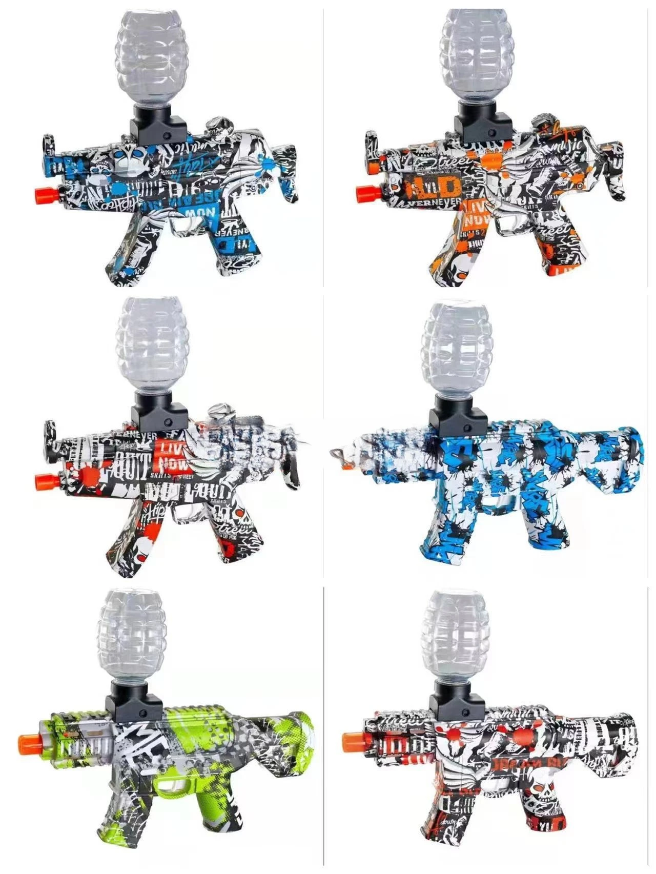 Yujian Akm47 Gel Blaster Gun Pistolet Rechargeable Water Gun With Gel