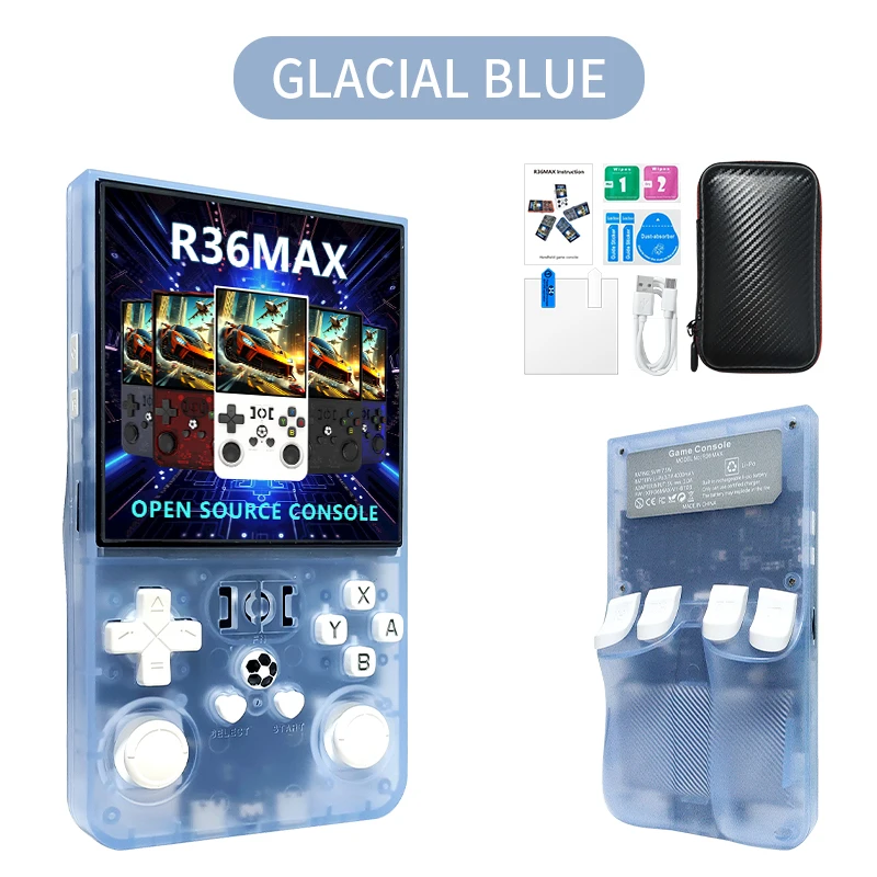 R36 Ultra 携帯型ゲーム機 パープル 2万種類以上のゲームが入っています Amazon | GrdMis新型R36ウルトラ携帯型ゲーム機 4インチIPSスクリーン