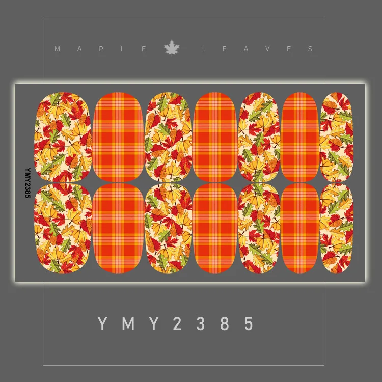 Ymx627660 Wholesale Nail Art Wraps Decoration Real Nail Polish Sticker