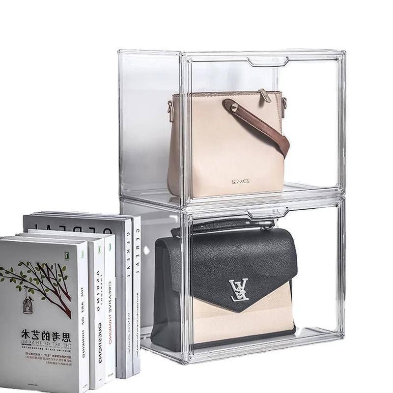 Multi-functional Plastic Foldable Transparent Display Storage Box ...