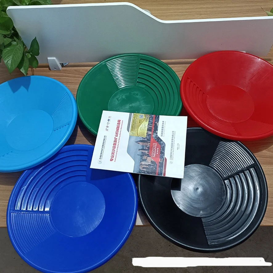 Blue Gold Pans For Beginners 12 Inch Gold Panning Kit - Blue & Green Pans With Complete Prospecting Tools Gold Prospecting Equipment