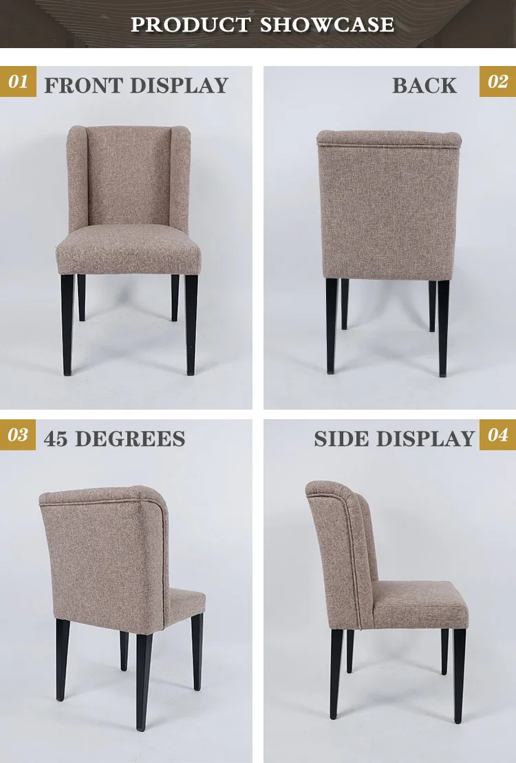 nordic dining chair modern fabric metal leg