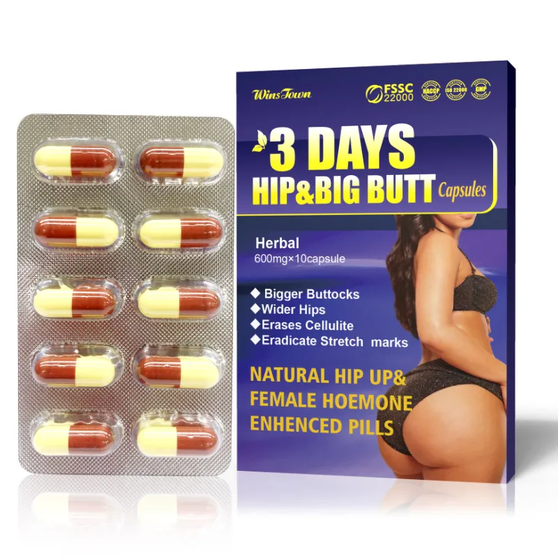 Big Butt Enhancement OEM/ODM Custom Healthy Natural Herbal Women's Buttock Enhancement Capsules Buttock Enlargement