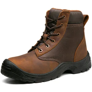 Men's Spring Construction Site Safety Shoes Breathable Anti-Scald Anti-Smash Anti-Puncture Protective Shoes for Steel Toe