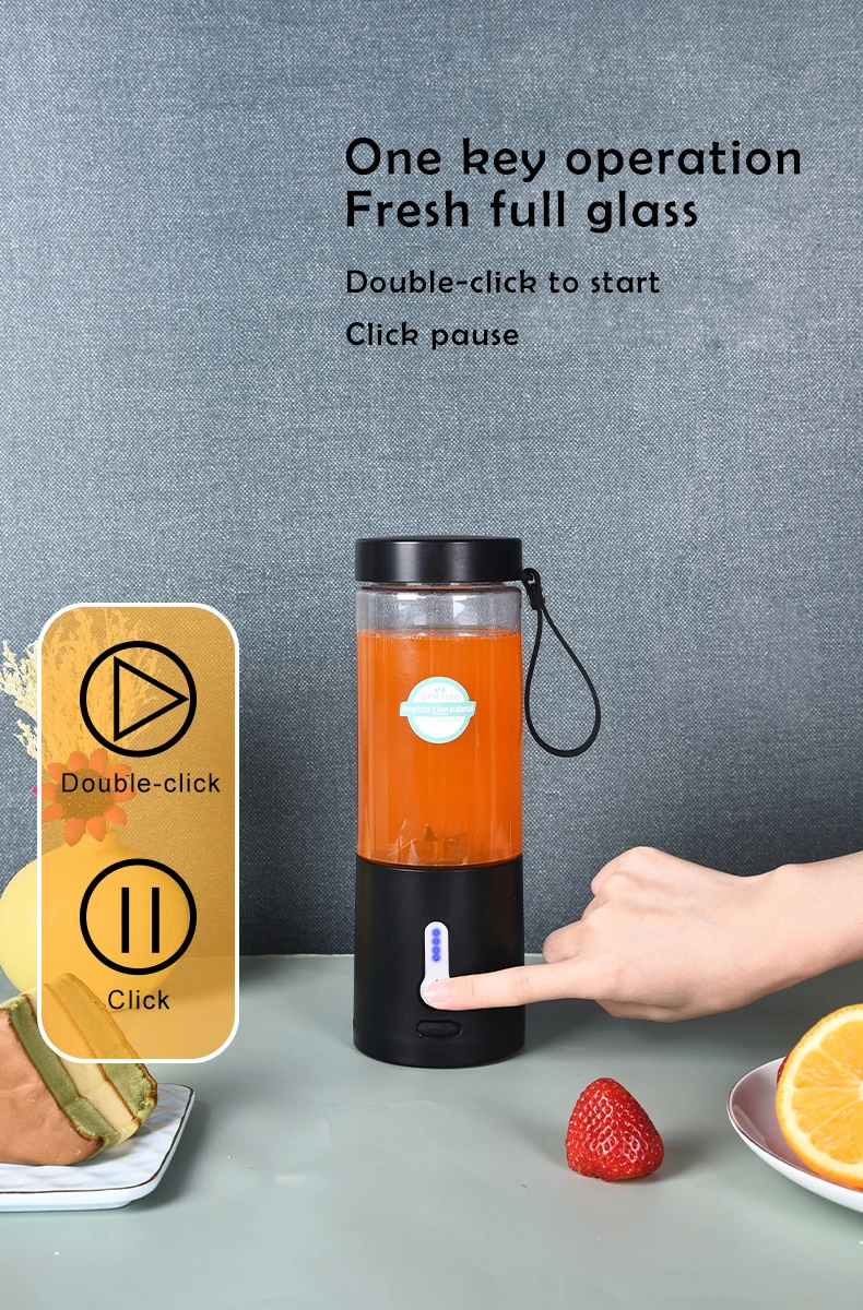 Portable Electric Juicer Blender Usb Rechargeable Smoothie Mixer_voghion.com