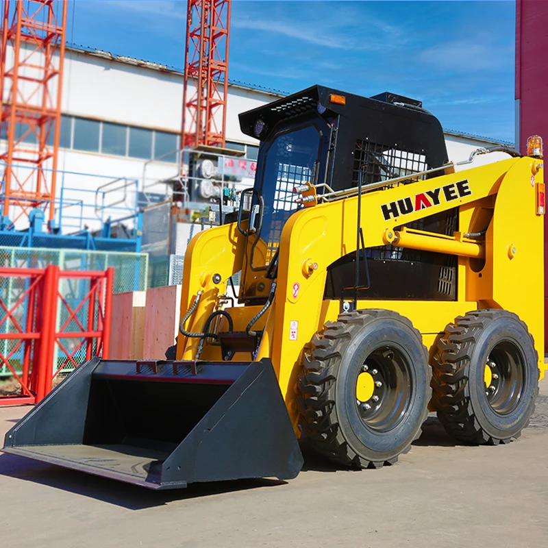 Earth-moving Machinery 1 Ton Skid Steer Loader Backhoe Loaders Machine ...