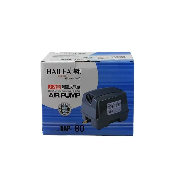 HAILEA Aquarium Fish Tank Septic Liner Air Pump Aqua Air Blower Hydroponics Pond Air Compressor Pump