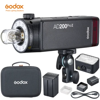 Godox AD200ProII AD200Pro II TTL 2.4G Wireless Camera Pocket Flash  1/8000 HSS 200 Full Power Video Photography Studio