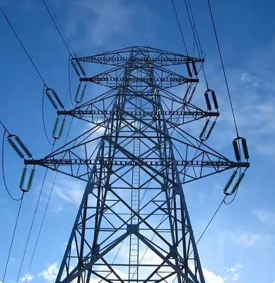 Impact-Resistant Power Tower - Hot-Dip Galvanized Anti-Rust, 110kV for Mining Area Power Supply Systems