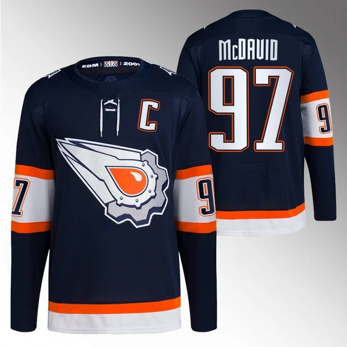 Sdh032 Custom Edmonton Reverse Retro 97 Connor Mcdavid 29 Leon