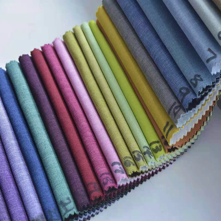 
 Custom cationic waterproof flexible polyester faux linen craft fabric for tent  