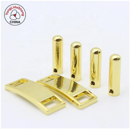 Metal Aglets Custom Laser Engraved Logo Metal Screw Shoelace Tips for Sneaker Hoodies